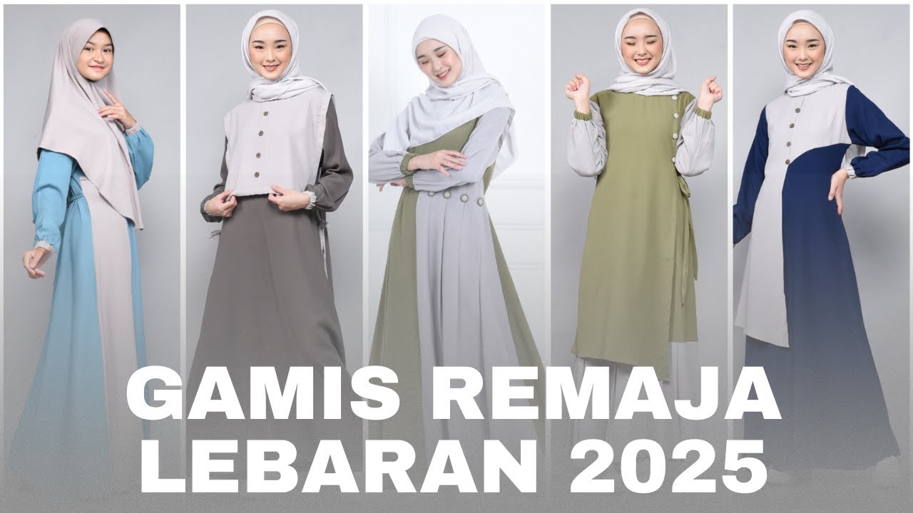 gamis terbaru 2025 simple elegan untuk remaja