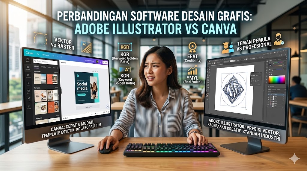 Adobe Illustrator vs Canva: Mana yang Terbaik untuk Anda?